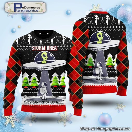 alien-stop-area-ugly-christmas-sweater-1