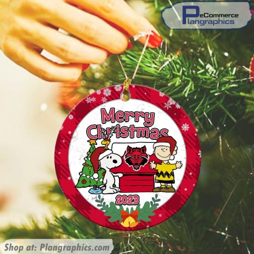 arkansas-state-red-wolves-snoopy-christmas-ceramic-ornament-1