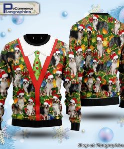 australian-shepherd-xmas-pine-ugly-christmas-sweater-1