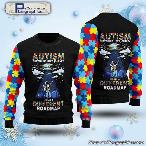 autism-using-a-different-roadmap-ugly-christmas-sweater-1