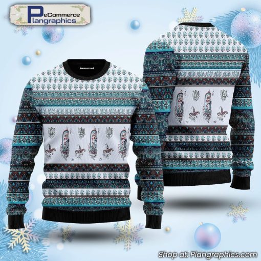 awesome-indian-floral-ugly-christmas-sweater-1