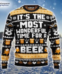 beer-wonderful-time-for-a-beer-ugly-christmas-sweater