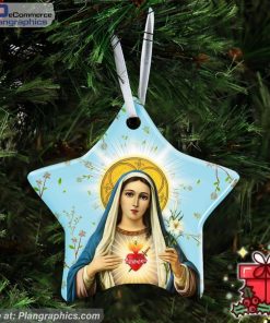 Blessed Virgin Mary Ceramic Ornament