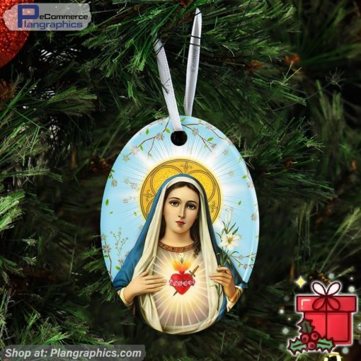Blessed Virgin Mary Ceramic Ornament