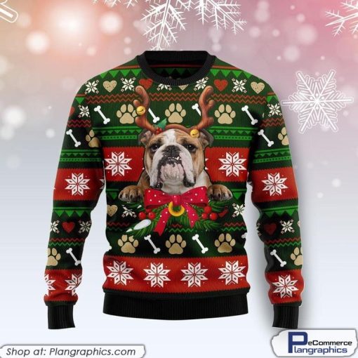 bulldog-funny-family-christmas-holiday-green-red-ugly-sweater-2