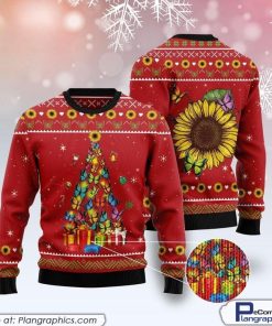 butterfly-christmas-tree-funny-ugly-sweater-1