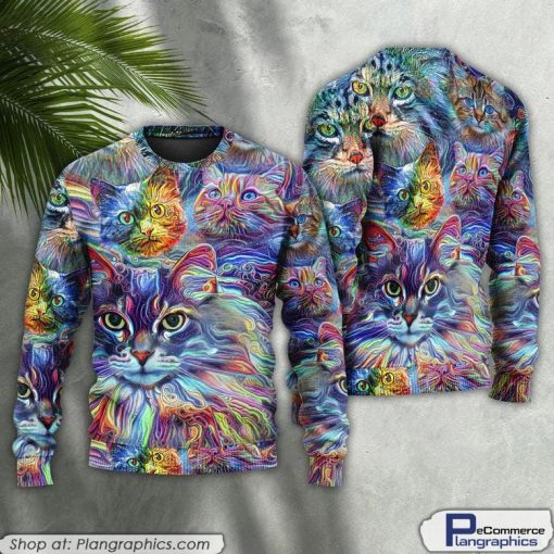 cat-art-hippie-lover-cat-colorful-ugly-christmas-sweaters-1