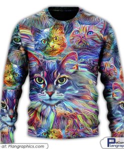 cat-art-hippie-lover-cat-colorful-ugly-christmas-sweaters-2