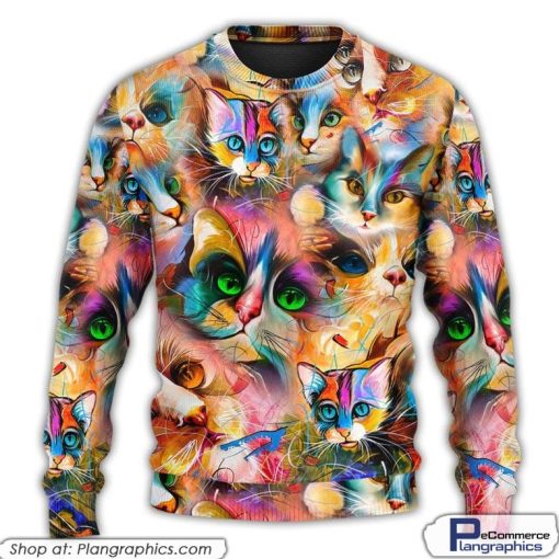 cat-art-lover-cat-colorful-mixer-style-ugly-christmas-sweaters-2