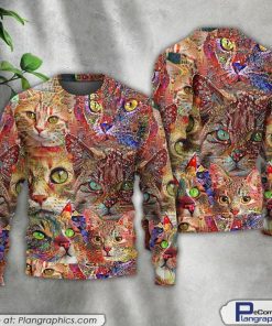 cat-art-lover-cat-colorful-ugly-christmas-sweaters-1