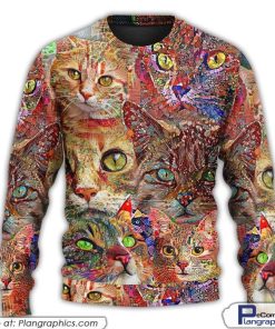 cat-art-lover-cat-colorful-ugly-christmas-sweaters-2