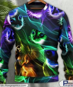 cat-awesome-flash-neon-style-ugly-christmas-sweaters-1