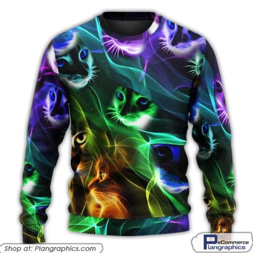 cat-awesome-flash-neon-style-ugly-christmas-sweaters-2