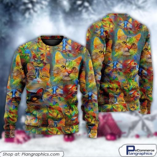 cat-beautiful-colorfull-painting-ugly-christmas-sweaters-1