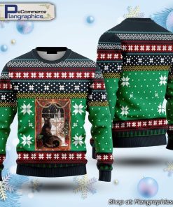 cat-christmas-snow-window-ugly-christmas-sweater-1