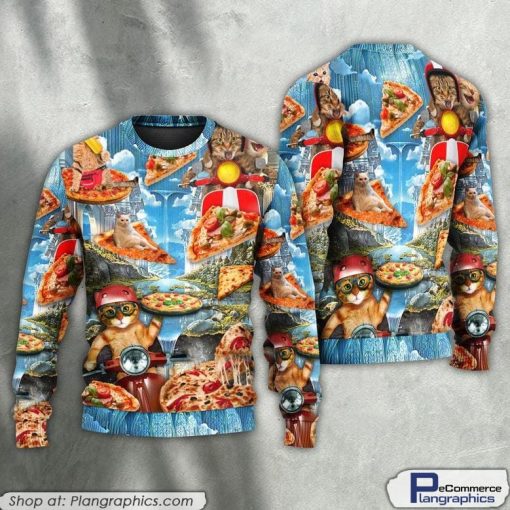 cat-pizza-cat-funny-style-ugly-christmas-sweaters-1