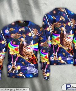 cat-ride-food-in-space-ugly-christmas-sweaters-1