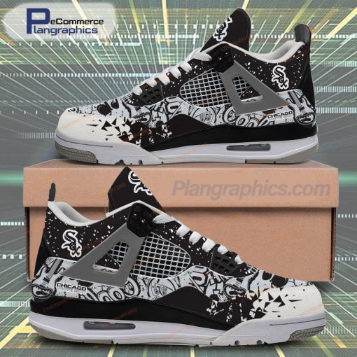 chicago-white-sox-logo-design-air-jordan-4-sneakers