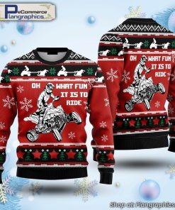 christmas-four-wheel-oh-what-fun-it-is-to-ride-ugly-christmas-sweater-1