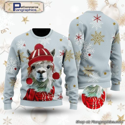 christmas-llama-ugly-christmas-sweater-1