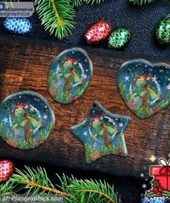 Christmas Turtle Ceramic Ornament