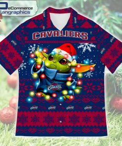 cleveland-cavaliers-baby-yoda-christmas-design-printed-casual-button-shirt-1