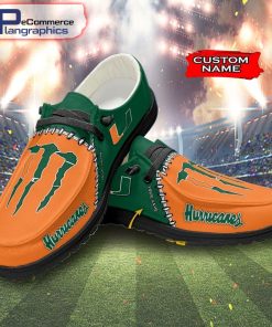custom-miami-hurricanes-football-team-and-monster-paws-hey-dude-shoes-2