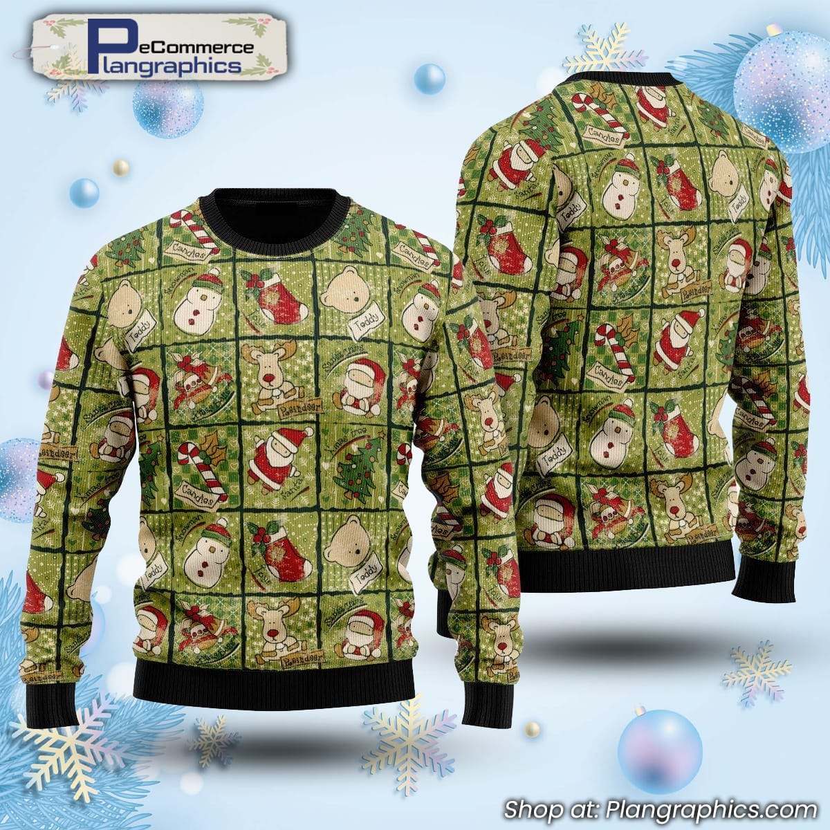 Cute Christmas Pattern Ugly Christmas Sweater