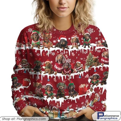 dachshund-xmas-gifts-for-christmas-dog-lover-ugly-christmas-sweater-2