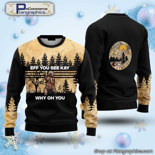 eff-bear-beer-you-see-kay-why-oh-you-ugly-christmas-sweater-1