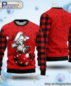 elephant-cute-red-ugly-christmas-sweater-1