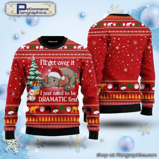 elephant-i-'ll-get-over-it-ugly-christmas-sweater-1