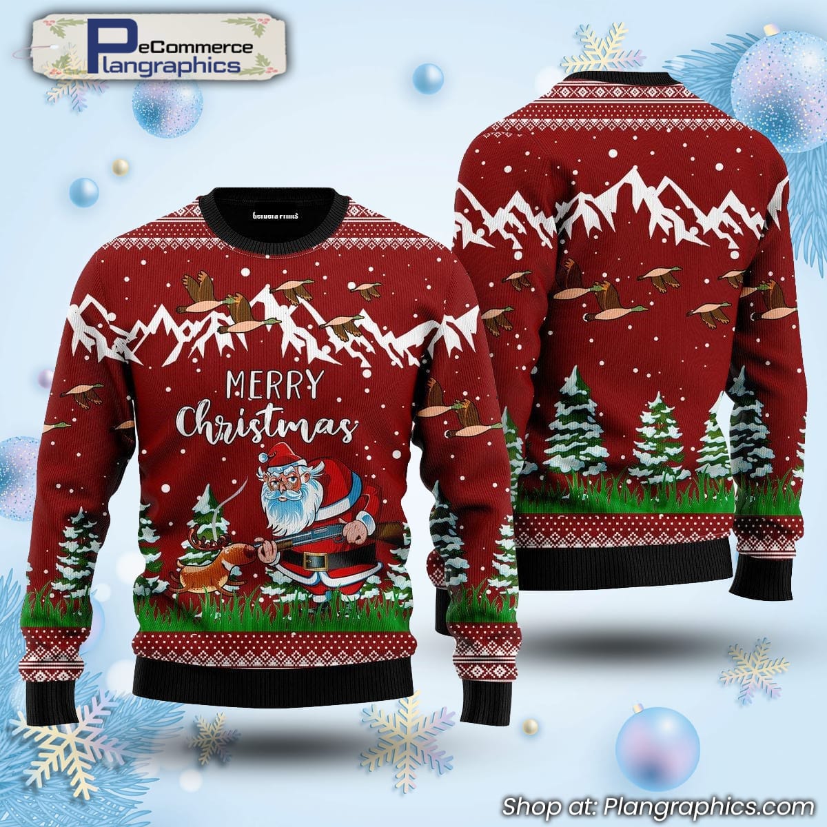 Funny Duck Hunting Ugly Christmas Sweater
