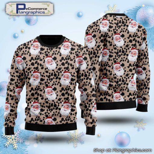 funny-santa-dalmatian-pattern-ugly-christmas-sweater-1