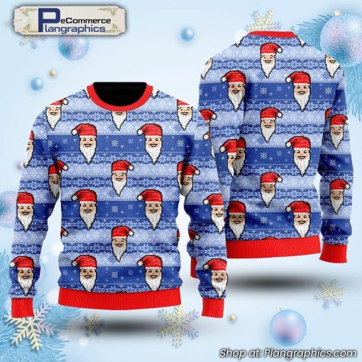 funny-santa-in-snow-ugly-christmas-sweater-1