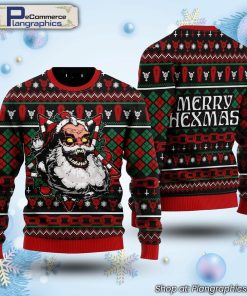 hail-santa-merry-hexmas-ugly-christmas-sweater-1