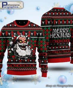 hail-santa-merry-hexmas-ugly-christmas-sweater-2