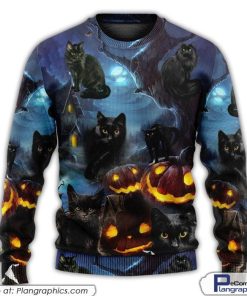 halloween-black-cat-dark-night-style-ugly-sweaters-2