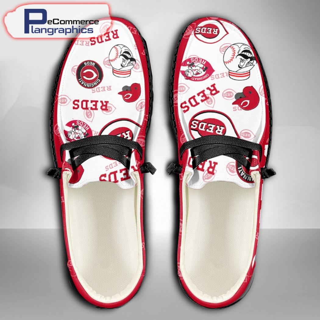 MLB Cincinnati Reds Custom Hey Dude Shoes