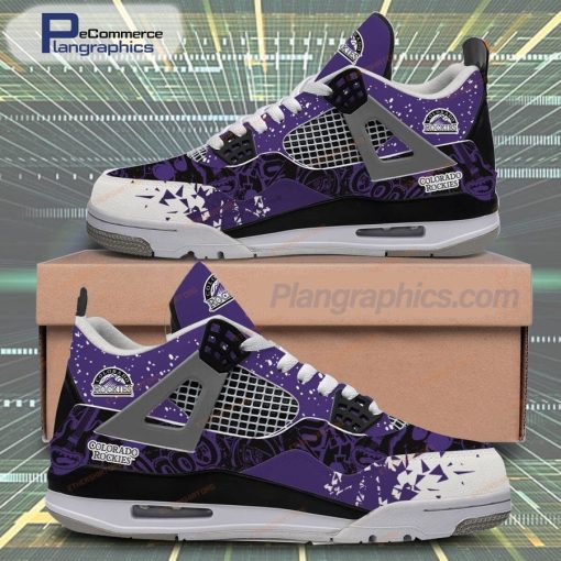 mlb-colorado-rockies-logo-design-air-jordan-4-sneakers