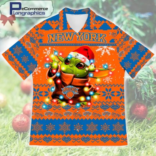 new-york-knicks-baby-yoda-christmas-design-printed-casual-button-shirt-1