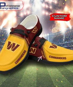 nfl-washington-commanders-custom-name-hey-dude-shoes-2