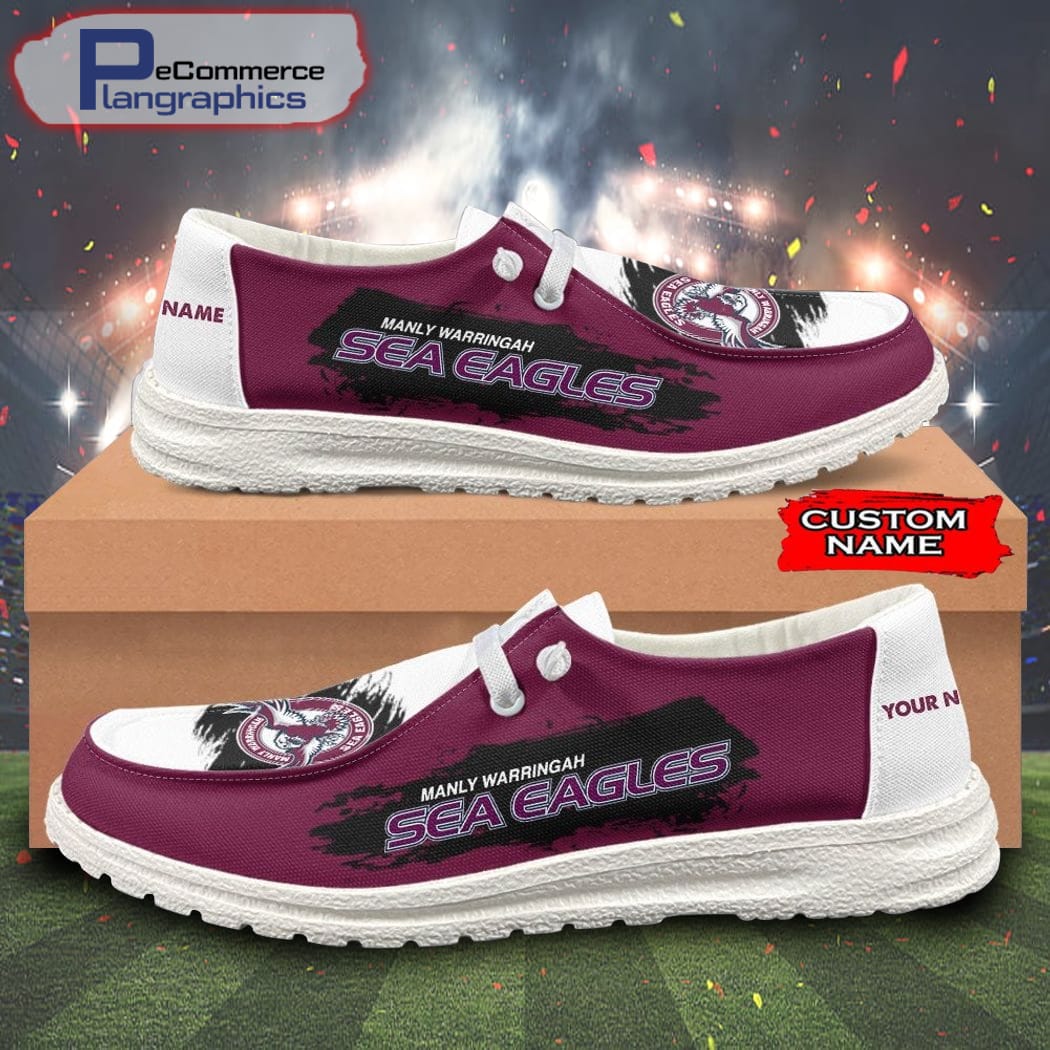 NRL Manly-Warringah Sea Eagles New Hey Dude Shoes Gift For Fans