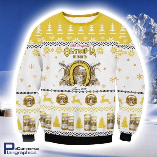olympia-beer-ugly-christmas-sweater