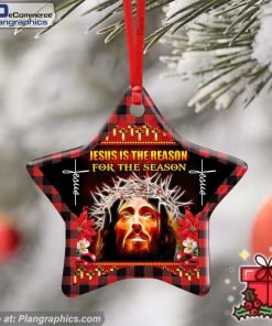 Reason For The Season Jesus Christmas Ceramic Ornament