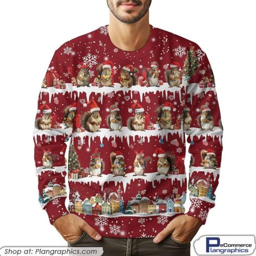 squirrels-xmas-gifts-for-christmas-farm-animal-print-ugly-christmas-sweater-for-men-women-2