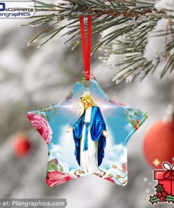 Virgin Mary Ceramic Ornament