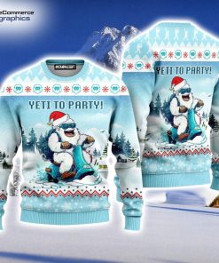 yeti-to-party-funny-bigfoot-with-snow-ugly-christmas-sweater-for-men-and-women