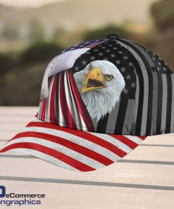 American-Pride-Eagle-Baseball-Eagle-Behind-US-Flag-Unisex-Classic-Cap-3D-1