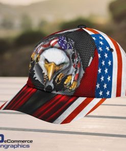 Eagle-Baseball-Eagle-American-Flag-Rip-Unisex-Classic-Cap-3D